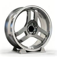 Jantes JWYC personnalisées en alliage d'aluminium forgé chromé argent et noir, 17-22 pouces, 5x108/112/114.3/120 PCD pour Audi BMW Mercedes