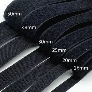 Super Venta caliente 3M Velcroes 100% Nylon gancho y bucle banda cinta delgada resistente espalda con espalda autoadhesiva doble cara