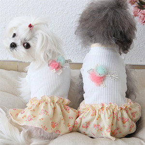 Faldas de gasa talla precioso encaje invierno con volantes ropa de perro mascota vestido para perro - Product Image 2