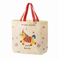 Sac de shopping personnalisé imprimé en couleur avec matériau PP laminé, imperméable et durable, sac tissé en PP recyclable
