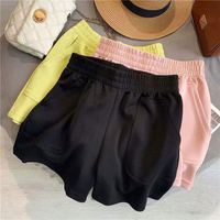 Shorts de sport taille haute pour femme, décontractés, élastiques, pour la plage, style streetwear tendance
