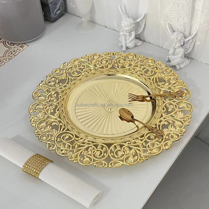 Assiettes <span class=keywords><strong>de</strong></span> mariage jetables à bord doré <span class=keywords><strong>assiette</strong></span> <span class=keywords><strong>de</strong></span> présentation <span class=keywords><strong>de</strong></span> mariage en <span class=keywords><strong>or</strong></span> pour table <span class=keywords><strong>de</strong></span> mariage - Product Image 6