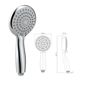 Hot Selling <strong>China</strong> Manufacturer Hot Sale 5-Function <strong>Chrome</strong> <strong>ABS</strong> Economic <strong>Shower</strong> <strong>Head</strong> - Product Image 3