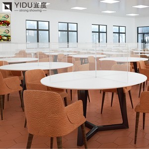 Bonne qualité <span class=keywords><strong>cloison</strong></span> transparente caissier Restaurant école bureau <span class=keywords><strong>Isolation</strong></span> en plastique Transparent contre-bouclier - Product Image 2