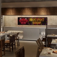 Letrero LED Programable por Aplicación, Alimentado por Batería, para Decoración Interior/Exterior, Uso en Oficinas y Tiendas, con Contenido Personalizable