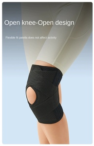 Thể Thao Chuyên Nghiệp Đầu Gối Tay Áo Hỗ Trợ Spandex Nylon Đa-Thể Thao Linh Hoạt Thoáng Khí Băng Cú Đúp Đầu Gối Người Lớn Biểu Tượng Tùy Chỉnh Đau - Product Image 2