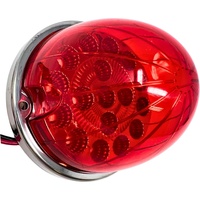 Feu de signalisation LED bicolore 12V 24V pour camion et remorque, lentille scellée, clignotant, étanche, 5W