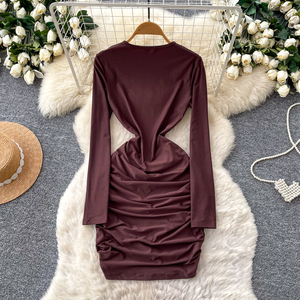 Abito Midi Elegante Estivo 2026 con Scollo a O per Donna - Product Image 4