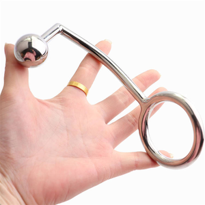 <span class=keywords><strong>Precio</strong></span> al por mayor de fábrica, productos sexuales para adultos, juguetes, gancho Anal sólido de Metal inoxidable, cuentas <span class=keywords><strong>anales</strong></span> con anillo para experiencias SM - Product Image 5