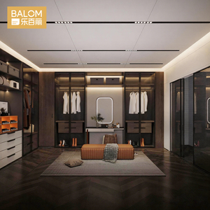 Système de dressing sur mesure BALOM, style italien, avec portes en verre, <span class=keywords><strong>armoire</strong></span> de chambre, <span class=keywords><strong>vestiaire</strong></span> et coiffeuse, luxe moderne - Product Image 1