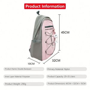 Sac à dos de randonnée pliable léger et imperméable pour le sport de plein air, en nylon, pour hommes et femmes - Product Image 2