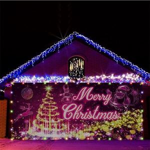 Nouveau produit promotionnel, conception personnalisée, bannière de porte de garage, drapeau, fanion, imperméable, Joyeux Noël - Product Image 5