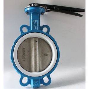 Longyao Shuangyong Valve Manufacturing Co Ltd Vanne papillon D71F4 16Q à garniture PTFE, type Wafer, à centrage central, pour l'eau - Product Image 2