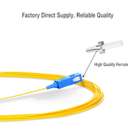 Sortie d'usine monomode G652D fibre optique cordon de raccordement réseau intérieur WiFi Compatible TCP pour SC LC APC UPC