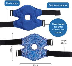 Pembalut Lutut Es dengan Gel Beads, Laris Manis, Dapat Digunakan Kembali, Elastis, untuk Mengurangi Pembengkakan & Meredakan Nyeri - Product Image 4
