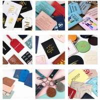 Dompet Paspor Keluarga yang Dapat Disesuaikan, Laris Manis, dengan Pelindung RFID untuk Pria dan Wanita, Penutup Paspor untuk Perjalanan