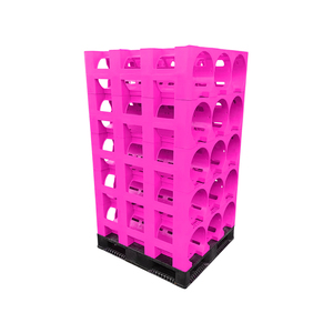 Un pezzo 3 tasche 5 galloni <span class=keywords><strong>portabottiglie</strong></span> per bottiglie d'acqua HDPE blu resistente supporto per brocca impilabile - Product Image 5