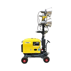 5M Mast Tháp Ánh Sáng 5KW Máy Phát Điện Di Động Di Động Tháp Ánh Sáng - Product Image 1
