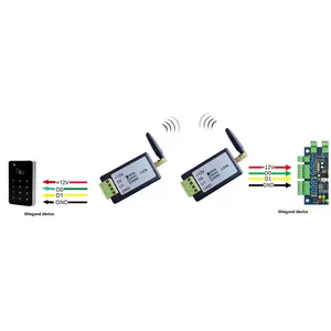 Wiegand to LORA Wireless Data Transmission Transceiver 1000M DC5V 433MHz LoRa to wiegand Converter for access control