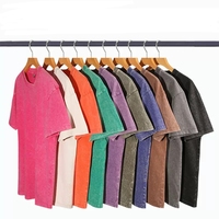 T-shirts graphiques streetwear, T-shirts vierges, Vêtements pour hommes grandes tailles, T-shirts délavés à l'acide, Ensembles courts vintage surdimensionnés personnalisés pour hommes