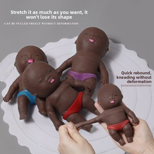 Nueva Muñeca Momoko Negra, Juguete Antiestrés, Juguete Viral Popular en Línea, Material de Goma, para Mayores de 14 Años - Product Image 5