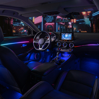 TMPRO 64 couleurs, éclairage ambiant LED pour voiture, lumière acrylique universelle pour l'intérieur, décoration lumineuse, ambiance lumineuse, sensation de conduite high-tech