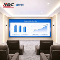 Écran LED à pas fin P1.538 pour installation fixe en intérieur, HDR10, résolution 8K, raccordement sans soudure pour réunions d'actionnaires haut de gamme