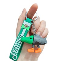 Porte-clés Figurine Shan Hai Jing au Design Anime Cartoon Original, Impression Numérique 3D en Plastique, Emballage Individuel