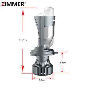 Zimmer m01k H4 110W 11000lm <span class=keywords><strong>Led</strong></span> Đèn Pha Mini bi <span class=keywords><strong>LED</strong></span> ống kính máy chiếu đôi ánh sáng Fisheye cao thấp chùm cho xe máy ánh sáng - Product Image 3