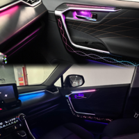 Kit d'accessoires d'éclairage LED d'ambiance dynamique pour l'intérieur de Toyota RAV4 2019-2024