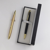 Stylo à bille en métal rotatif de haut niveau d'affaires boîte-cadeau publicité stylo à huile moyen haut de gamme stylo Signature d'hôtel