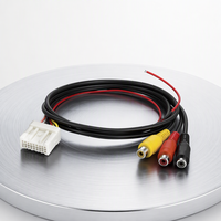 Câble de raccordement automobile personnalisé, adaptateur vidéo audio multi-prises RCA avec fil de déclenchement pour autoradios