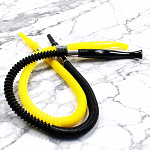Tuyaux en plastique pour narguilé jaune et noir de pointe avec outil de refroidissement par poche à glace pour accessoires de narguilé, salon de narguilé - Product Image 4