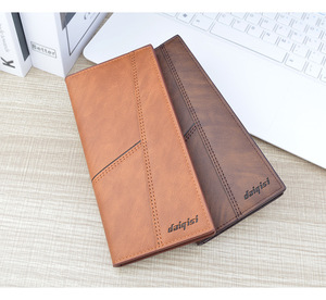 Portafoglio <span class=keywords><strong>da</strong></span> <span class=keywords><strong>uomo</strong></span> antifurto <span class=keywords><strong>da</strong></span> <span class=keywords><strong>uomo</strong></span> alla moda con giuntura <span class=keywords><strong>in</strong></span> morbida <span class=keywords><strong>pelle</strong></span> Multi-Card Clip Bag per giovani professionisti - Product Image 5
