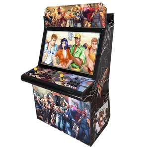 Console de jeu d'arcade de combat à double joystick en métal, machine tout-en-un nostalgique, classique, 32 pouces, de bureau, en <span class=keywords><strong>anglais</strong></span> - Product Image 2