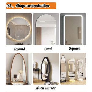 Irregular Shape Decorative Floor Standing <strong>Leaning</strong> and <strong>Wall</strong> Mounted Full Length Dressing <strong>Mirror</strong> - Product Image 6