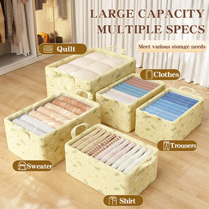 Wholesale Household Wardrobe Clothes Organizer Foldable Non-woven Fabric Clothes Organizer Closet Storage <b>Box</b> for Clothes - Product Image 4