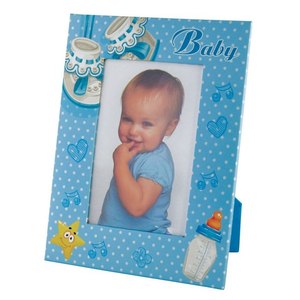 Cornice Portafoto per Bambino Personalizzata 90x140mm Cornice in Acrilico Plastica MDF Metallo - Resistente ed Elegante - Product Image 1