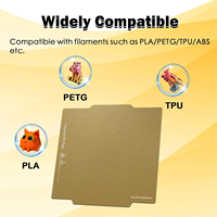 Plaque de construction originale Flashforge Creator 5 256*256mm, double face texturée, feuille d'acier flexible texturée PEI pour C5/C5 Pro