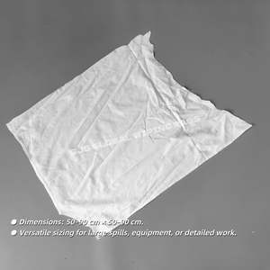 Trapos de Limpieza de Algodón Sin Pelusa, 100% Algodón Blanco, Trapos de Algodón para Limpieza Industrial - Product Image 3