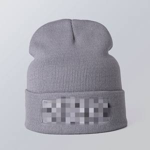 Chapeau d'hiver de style nouveau, logo <span class=keywords><strong>King</strong></span> Queen, couleur unie, bonnet à revers, logo personnalisé, bonnet en acrylique pour femmes - Product Image 2