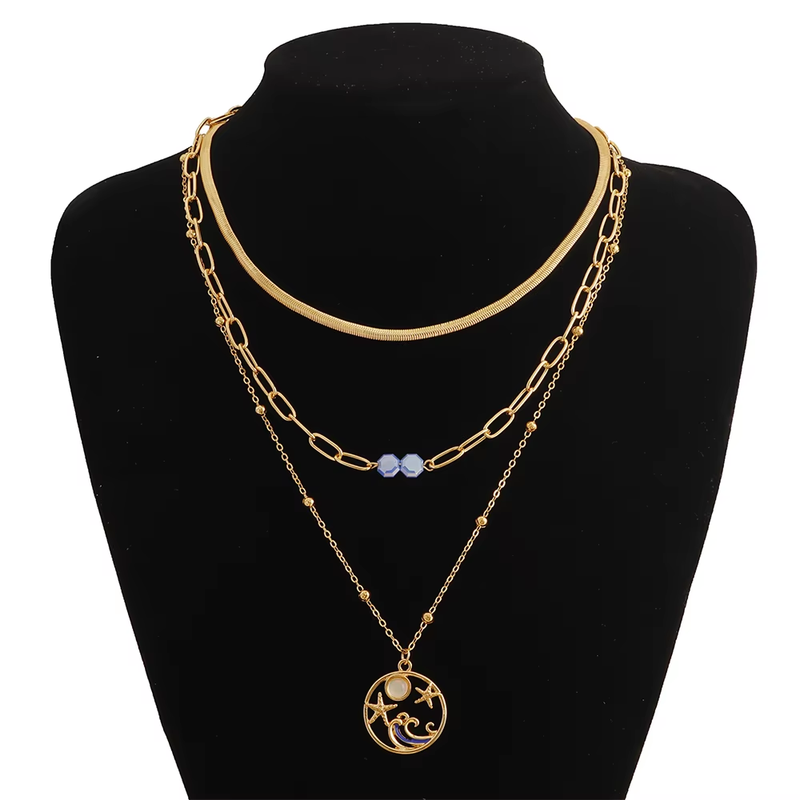 Pendant Necklace Exquisite Vacation Multi element