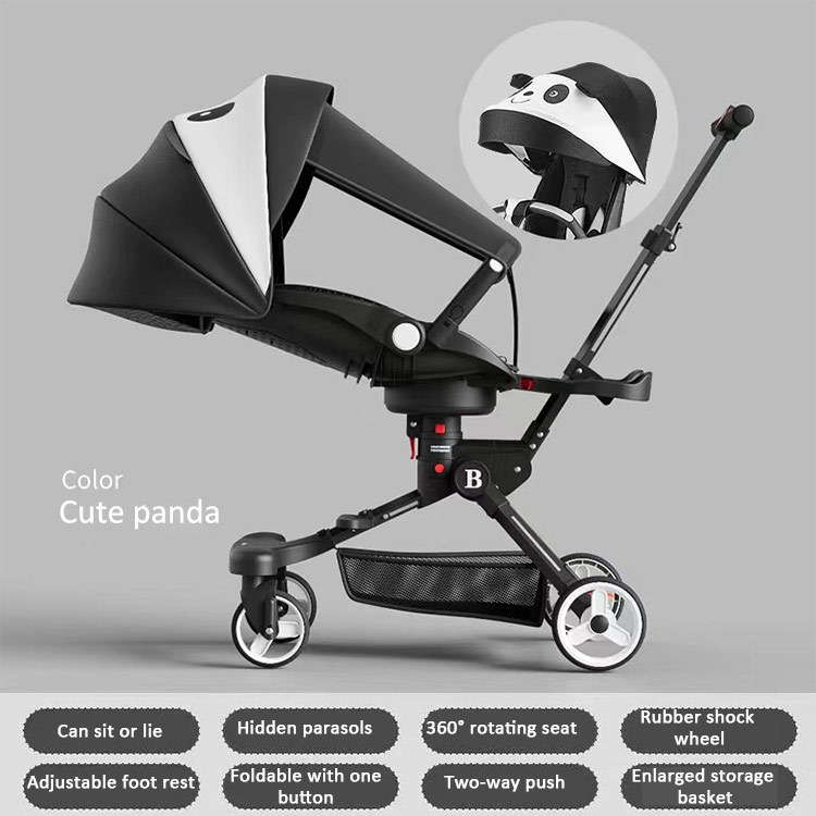 Cute panda+Sunshade+Foot dragging