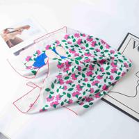 Écharpe en soie 100% personnalisée, imprimée numériquement, en soie twill 100% pure, carrée 90*90, mode femme, vente en gros