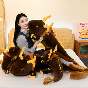 Yuan Zhongli Dragón <span class=keywords><strong>Divino</strong></span> Peluche Corto Figura de Juguete Serie Viaje Mortal Muñeco de Transformación Inmortal Almohada Periférica Edades - Product Image 1