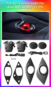 Tweeter Elevable con Control MMI de 30 Colores para <span class=keywords><strong>Audi</strong></span> A4 A5 B8 B9 A6 A7 C7 Q5 <span class=keywords><strong>Q7</strong></span> Q8, <span class=keywords><strong>Altavoces</strong></span> LED Interiores para Coche con Luz Ambiental - Product Image 4