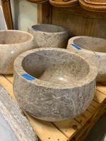Évier en pierre de travertin beige, vanité en pierre, bols d'évier de lavage de vanité, vase de lavage, évier en marbre contemporain