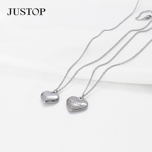 สร้อยคอจี้ห้อยประดับคริสตัลและตัวอักษรสลักชุบทอง 24K สแตนเลสสตีลทันสมัย ขายส่ง เป็นของที่ระลึกที่เป็นมิตรกับสิ่งแวดล้อม - Product Image 2