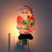 Veilleuse LED contemporaine mignonne à brancher, en acrylique, avec capteur, éclairage décoratif, décoration de maison pour les fêtes, chambre à coucher, lumière douce et chaude