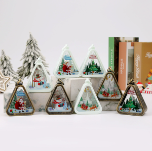 <b>Christmas</b> <b>decorations</b> vintage night light glowing gift window desktop ornaments setup props atmosphere lantern - Product Image 3